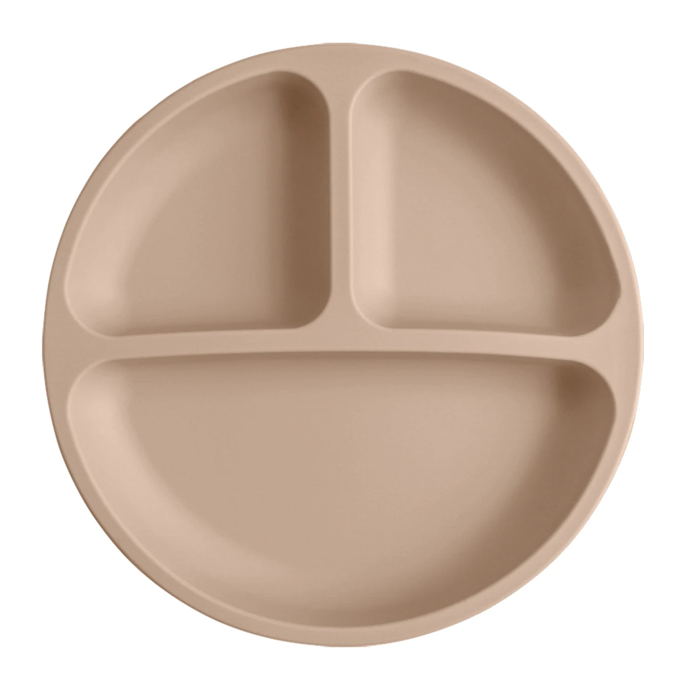 Assiette Ventouse Silicone Bébé - Compartiments Sans BPA Repas Enfant