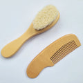 Set Brosse & Peigne en Bois de Hêtre pour Bébé – Douceur Naturelle, Idée Cadeau Naissance
