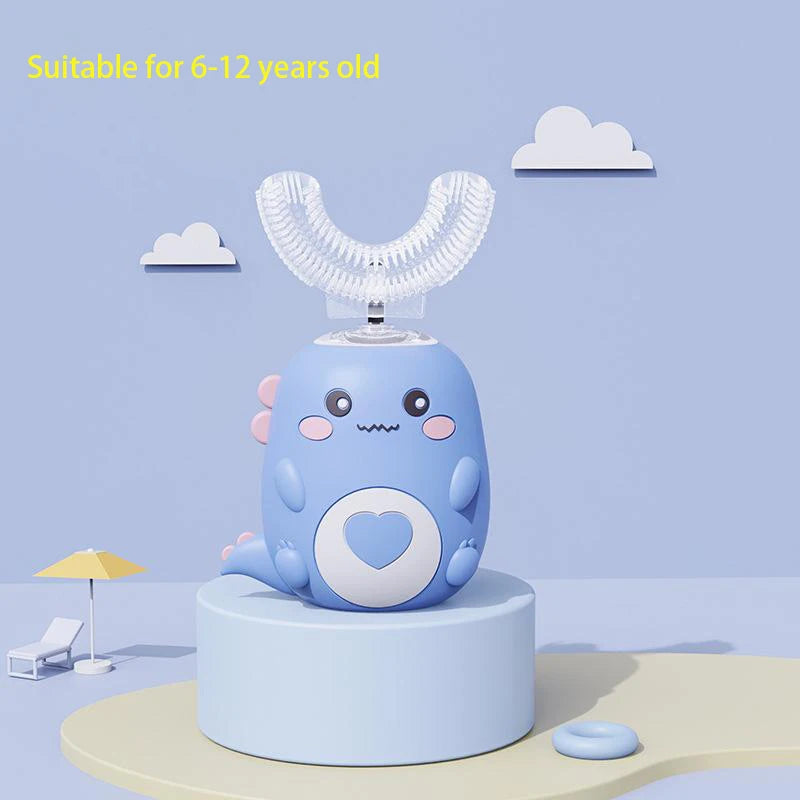 Brosse à Dents Électrique Bébé 360° - Silicone Doux Animaux Mignons