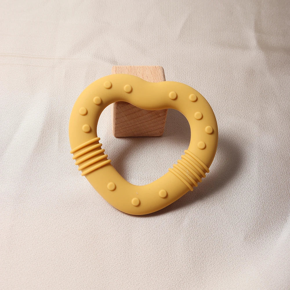 Anneau de Dentition Étoile Silicone - Set Coloris Pastel Bébé
