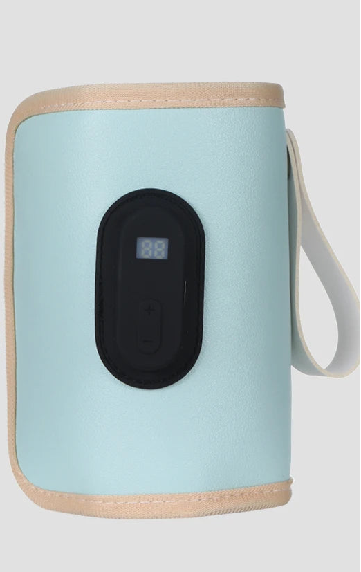 Chauffe-Biberon Portable USB - Affichage Digital 21 Niveaux Voiture & Voyage