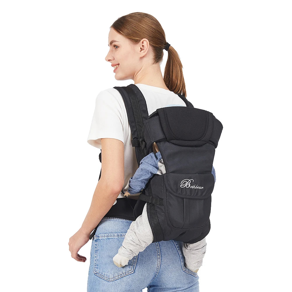 Porte-Bébé Sling 4-en-1 — Ergonomique, Naissance à Enfant