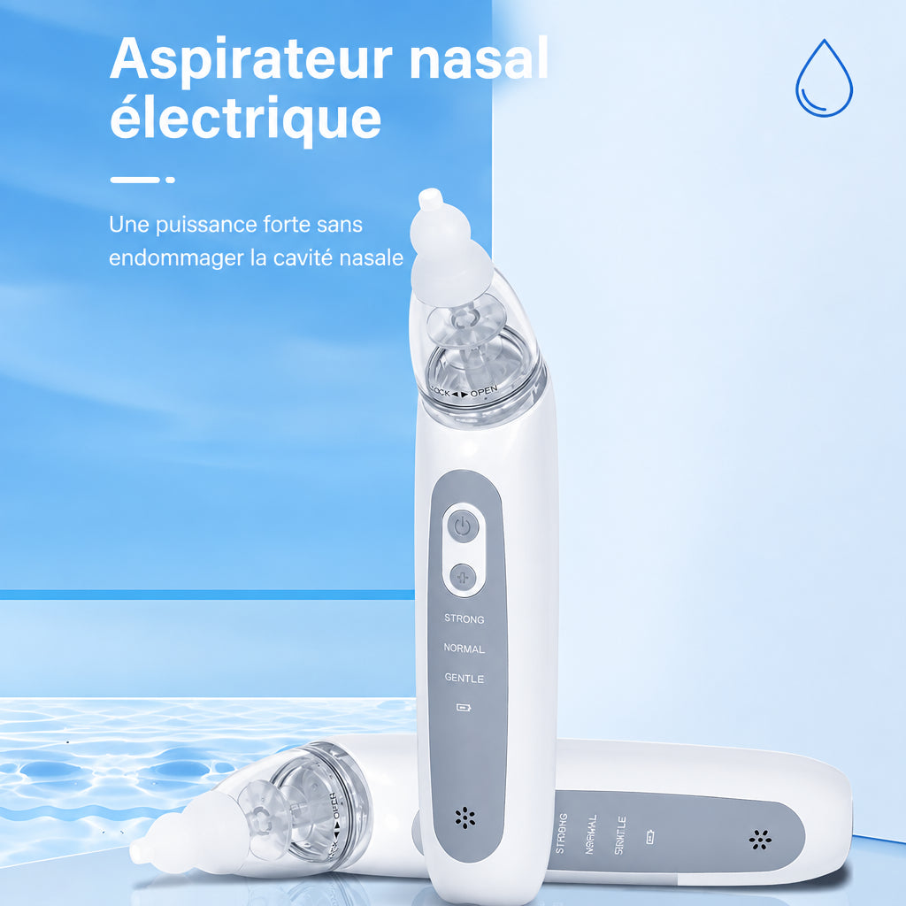 Aspirateur Nasal Électrique Bébé Rechargeable – Mouche Nez Anti-Congestion