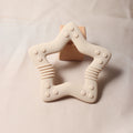 Anneau de Dentition Étoile Silicone - Set Coloris Pastel Bébé