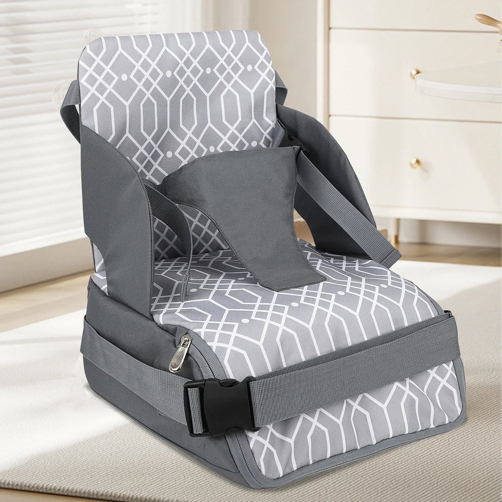 Réhausseur de Chaise Bébé Portable - Harnais Sécurité Lavable Voyage