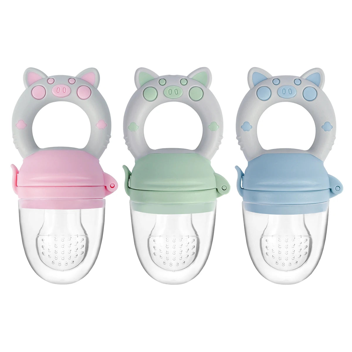 Filet Mordant Fruits Bébé TYRY.HU - Set 4 Tailles Silicone 6-36 Mois