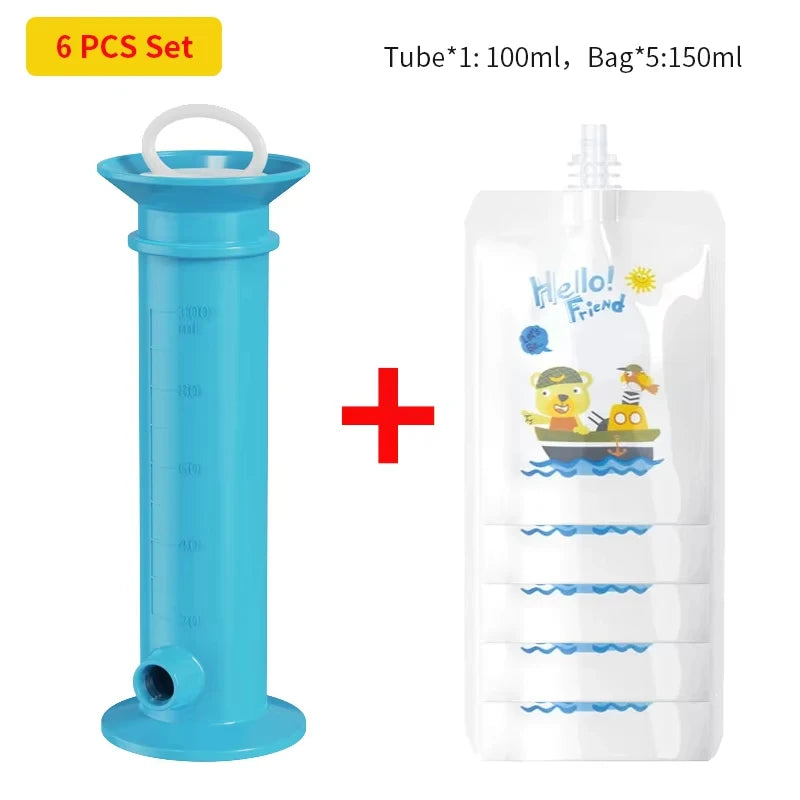 Gourde Purée Bébé Réutilisable — Poche Compote Rechargeable, Diversification Alimentaire