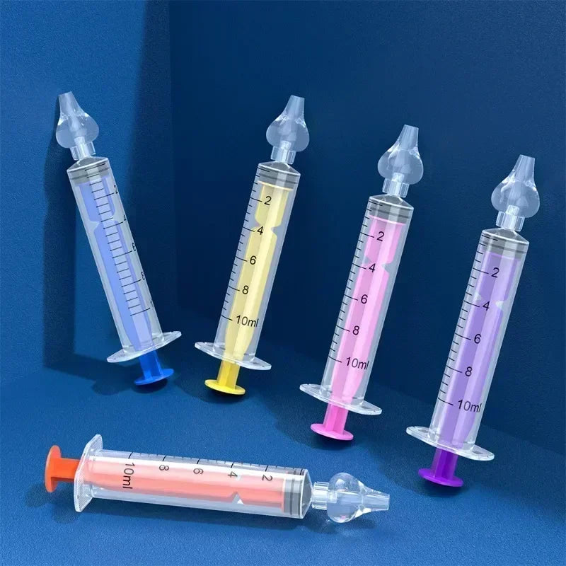 Mouche-Bébé Nasal en Silicone — Seringue Lavage Nez Réutilisable