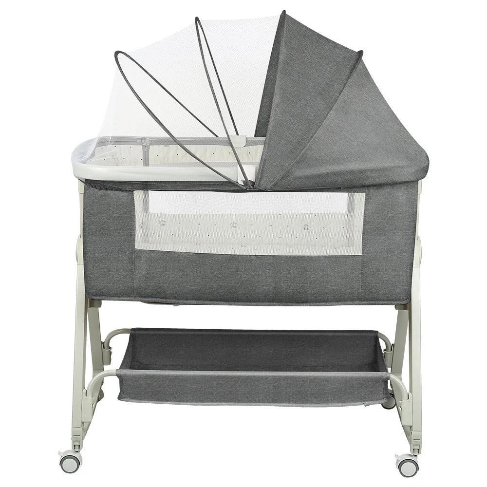 Berceau Cododo Bébé 4 en 1 - Matelas Inclus 6 Positions 0-24 Mois