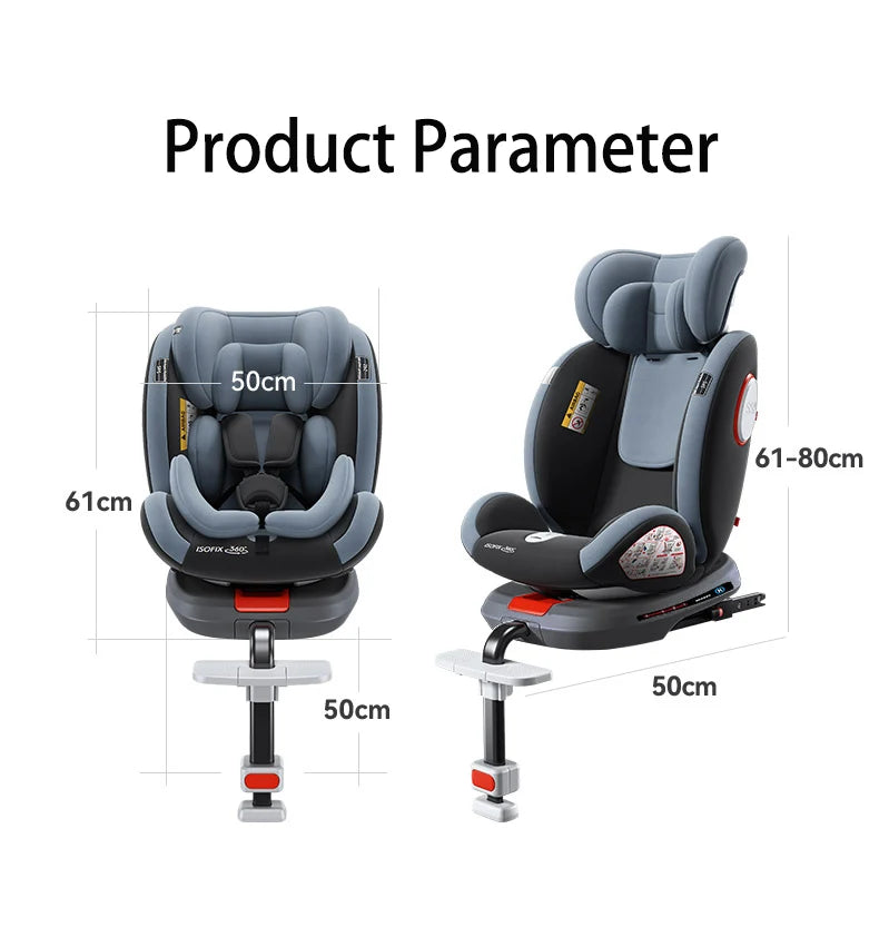 Siège Auto Enfant ISOFIX ECE R129 - Hauteur Réglable 0 à 12 Ans