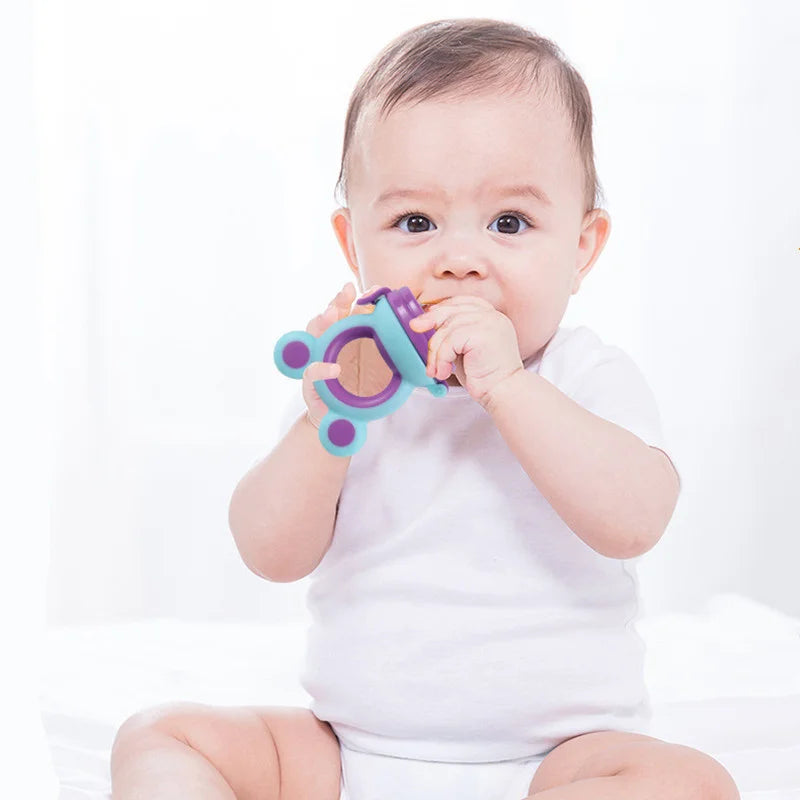 Filet Mordant Fruits Bébé - Tétine Silicone BPA Free Apprentissage Alimentation