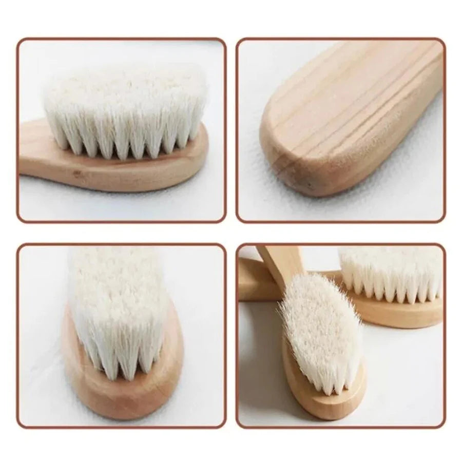Set Brosse & Peigne en Bois de Hêtre pour Bébé – Douceur Naturelle, Idée Cadeau Naissance