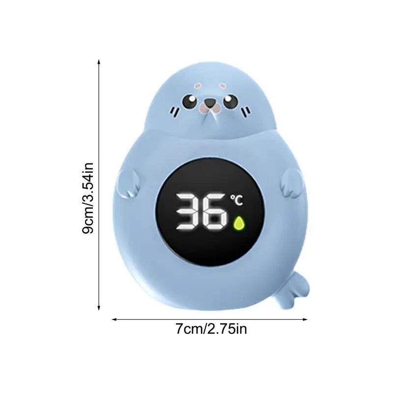 Thermomètre de bain bébé LED — Alerte chaud/froid, capteur précis, design pingouin