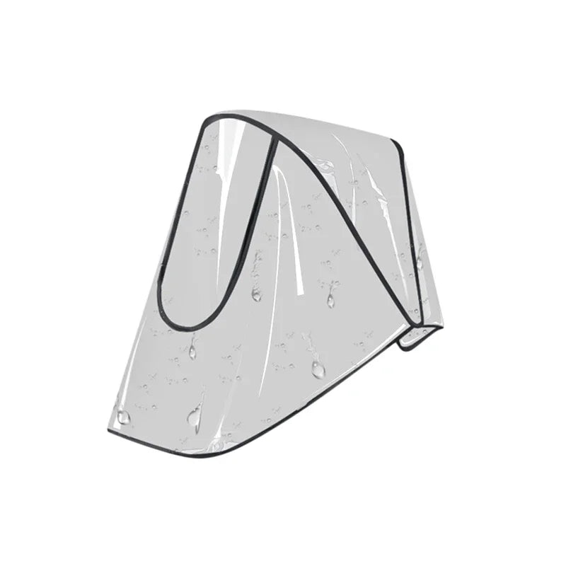 Housse de Pluie Poussette Universelle - Transparente Respirante Anti-Vent