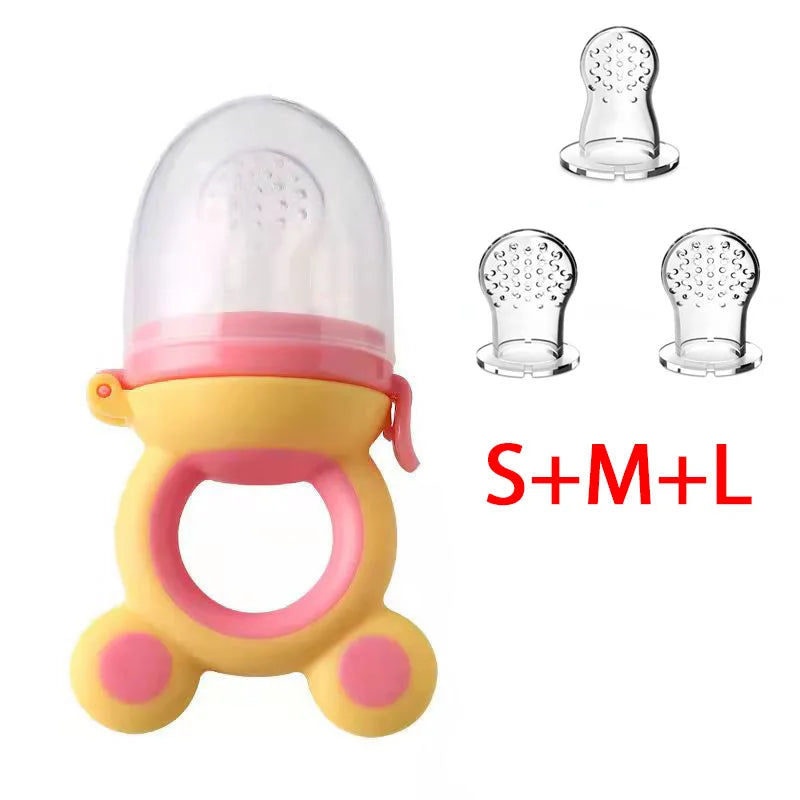 Filet Mordant Fruits Bébé - Tétine Silicone BPA Free Apprentissage Alimentation