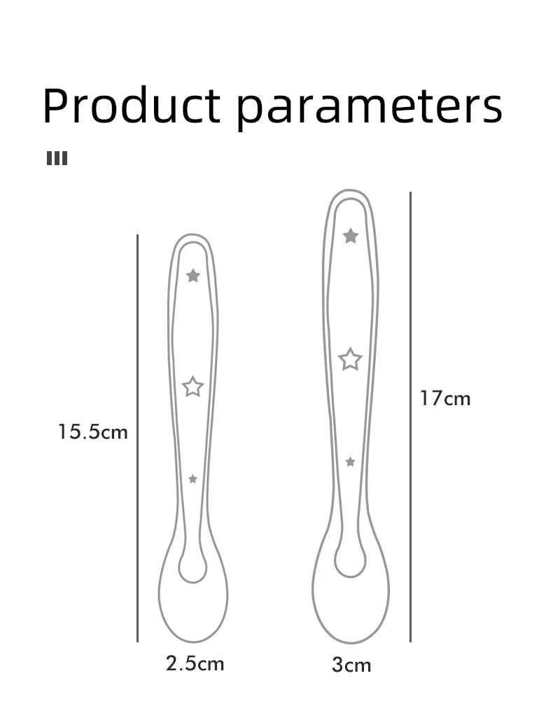 Set Cuillères Silicone Bébé - Apprentissage Repas Doux 2 pièces