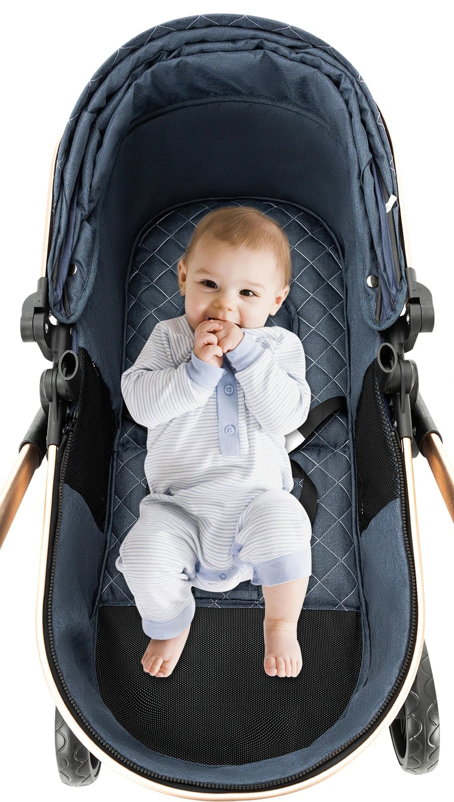 Poussette Trio 3 en 1 Magic ZC – Nacelle, Cosy Auto & Châssis Réversible