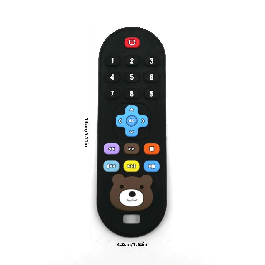 Jouet de Dentition Télécommande Silicone - Anneau Mordant Bébé