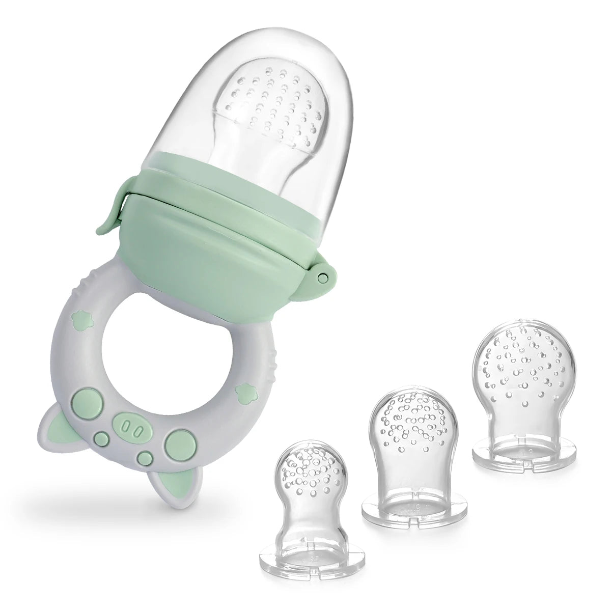 Filet Mordant Fruits Bébé TYRY.HU - Set 4 Tailles Silicone 6-36 Mois