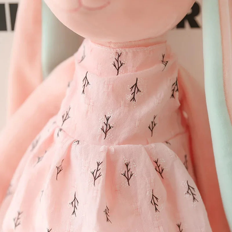 Peluche lapin doudou bébé — Jouet doux sommeil & confort, cadeau naissance