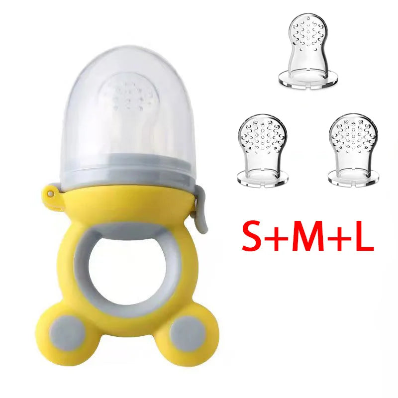 Filet Mordant Fruits Bébé - Tétine Silicone BPA Free Apprentissage Alimentation