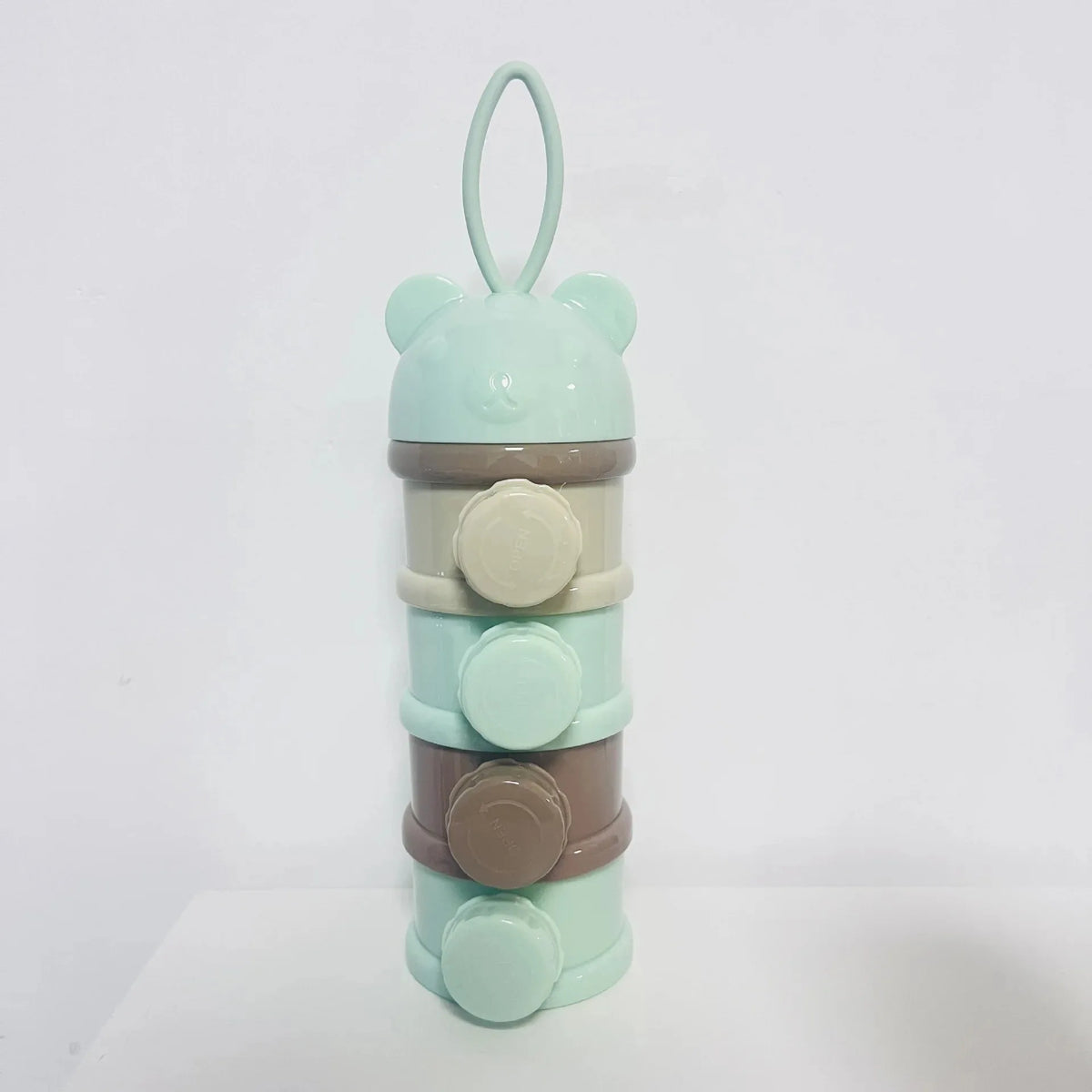 Boîte Doseuse de Lait en Poudre 4 Niveaux – Distributeur Portable Forme Ourson