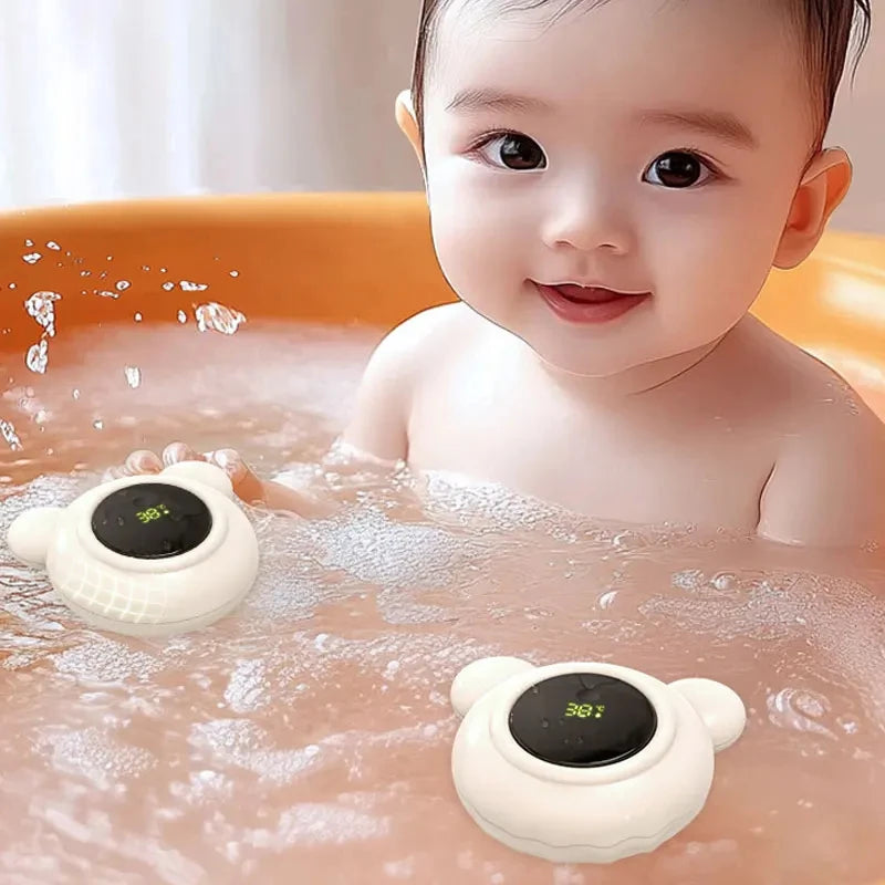 Thermomètre de bain bébé digital — Affichage LED tactile, mesure température eau instantanée
