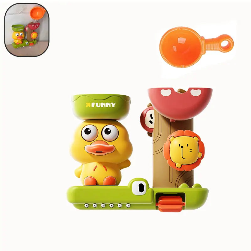 Jouet de Bain Bébé - Canard & Lion Ventouse Baignoire