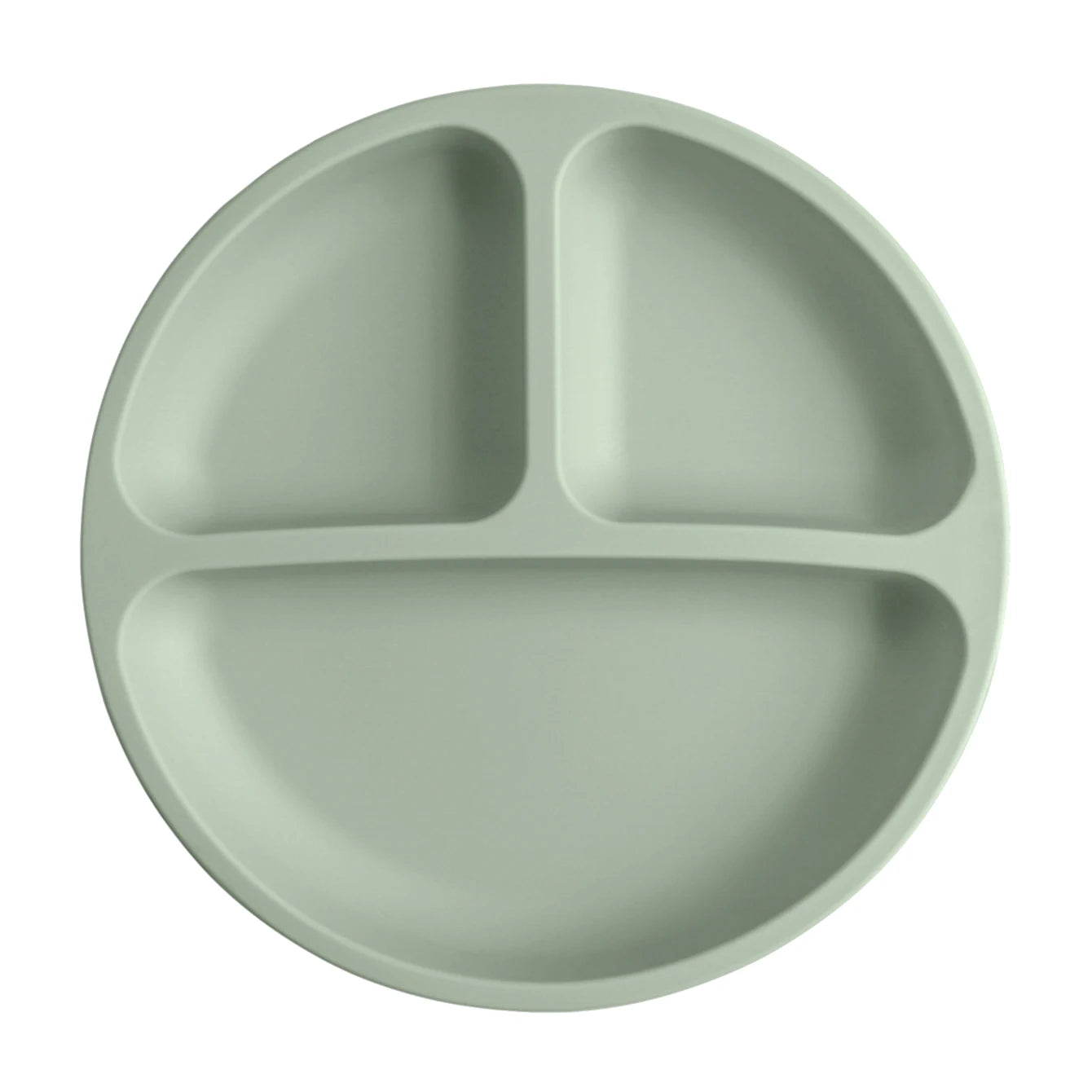 Assiette Ventouse Silicone Bébé - Compartiments Sans BPA Repas Enfant