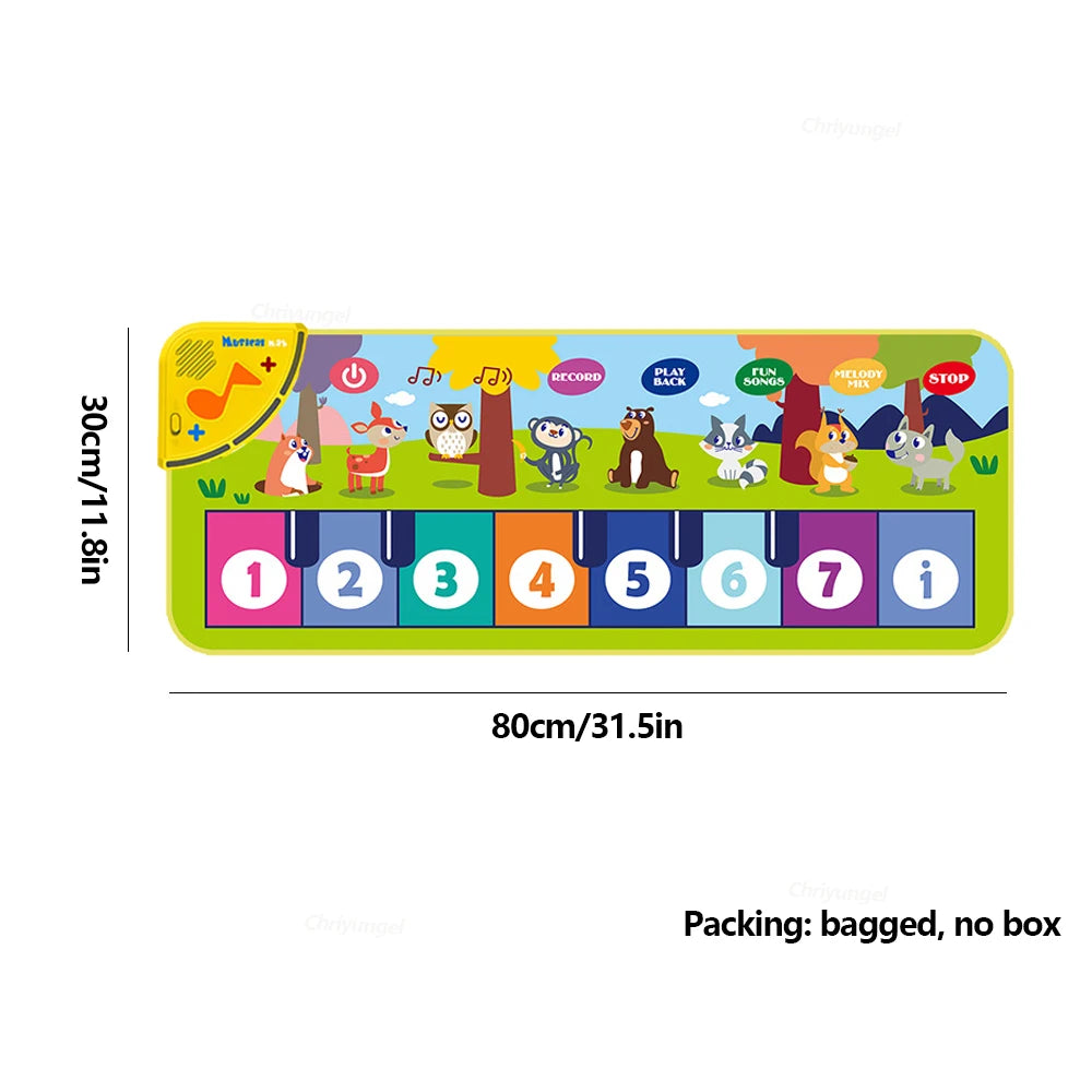 Tapis Piano Musical Enfant - Clavier Danse Sol Éducatif