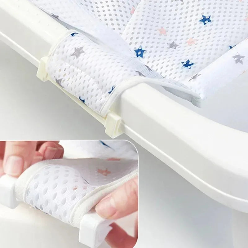 Réducteur de Bain Bébé Antidérapant - Filet Respirant Étoiles