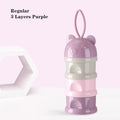Boîte Doseuse Lait en Poudre Bébé - Contenant Snacks Portable 3-4 Compartiments
