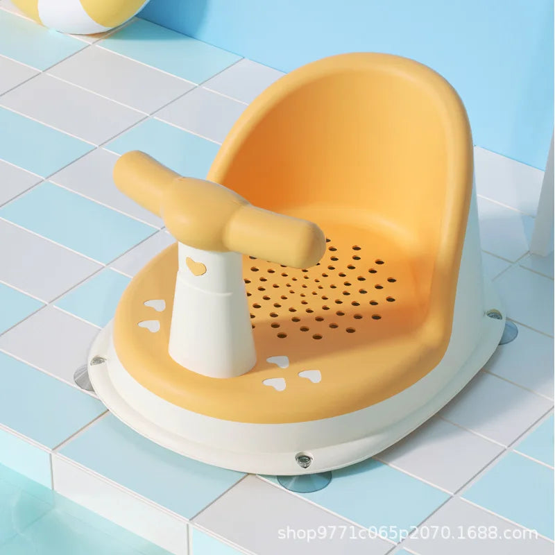 Siège de Bain Bébé Antidérapant - Coussin Confortable pour Tout-Petits