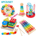 Set Jouets Montessori en Bois - Puzzles & Jeux Éducatifs Bébé