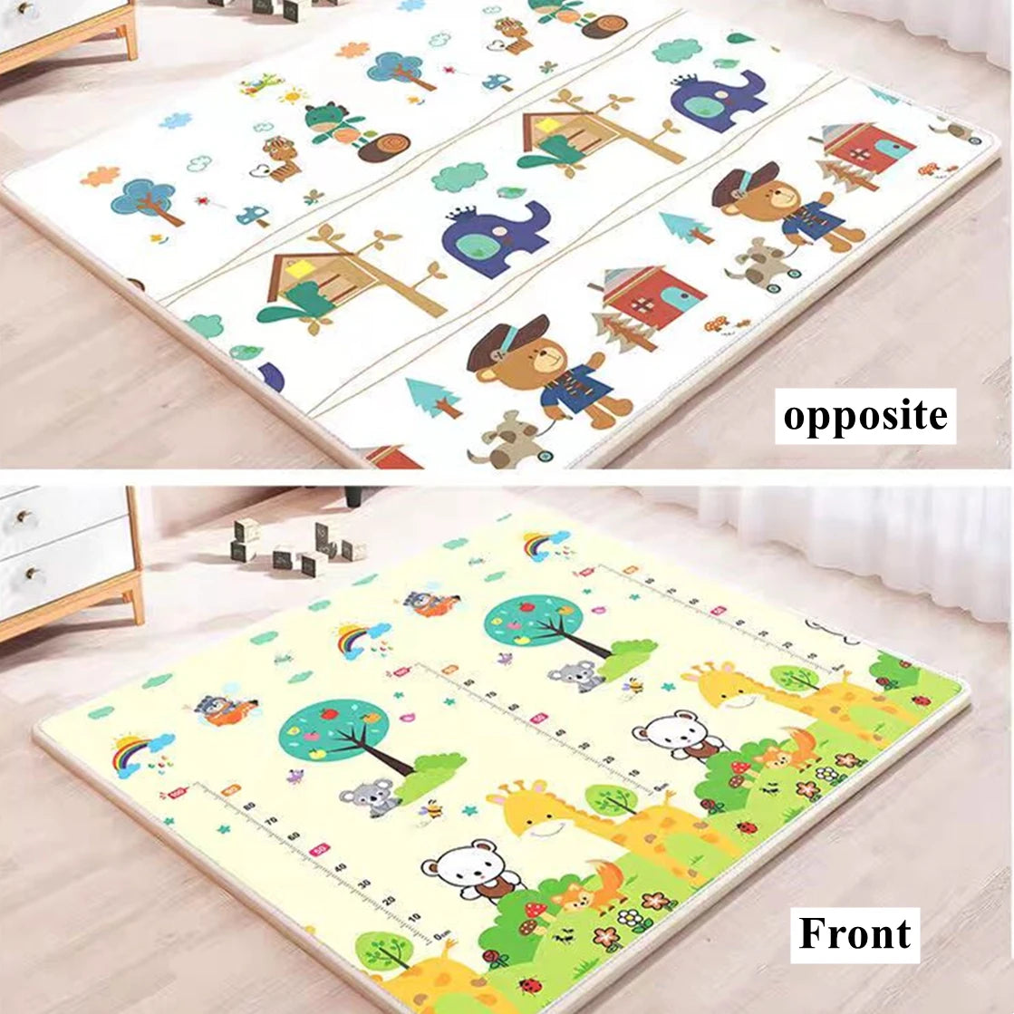 Tapis d'Éveil Épais pour Bébé – Tapis de Jeu Pliable Antidérapant, Plusieurs Tailles