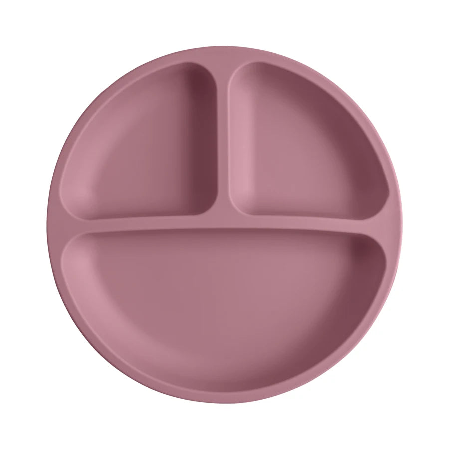 Assiette Ventouse Silicone Bébé - Compartiments Sans BPA Repas Enfant