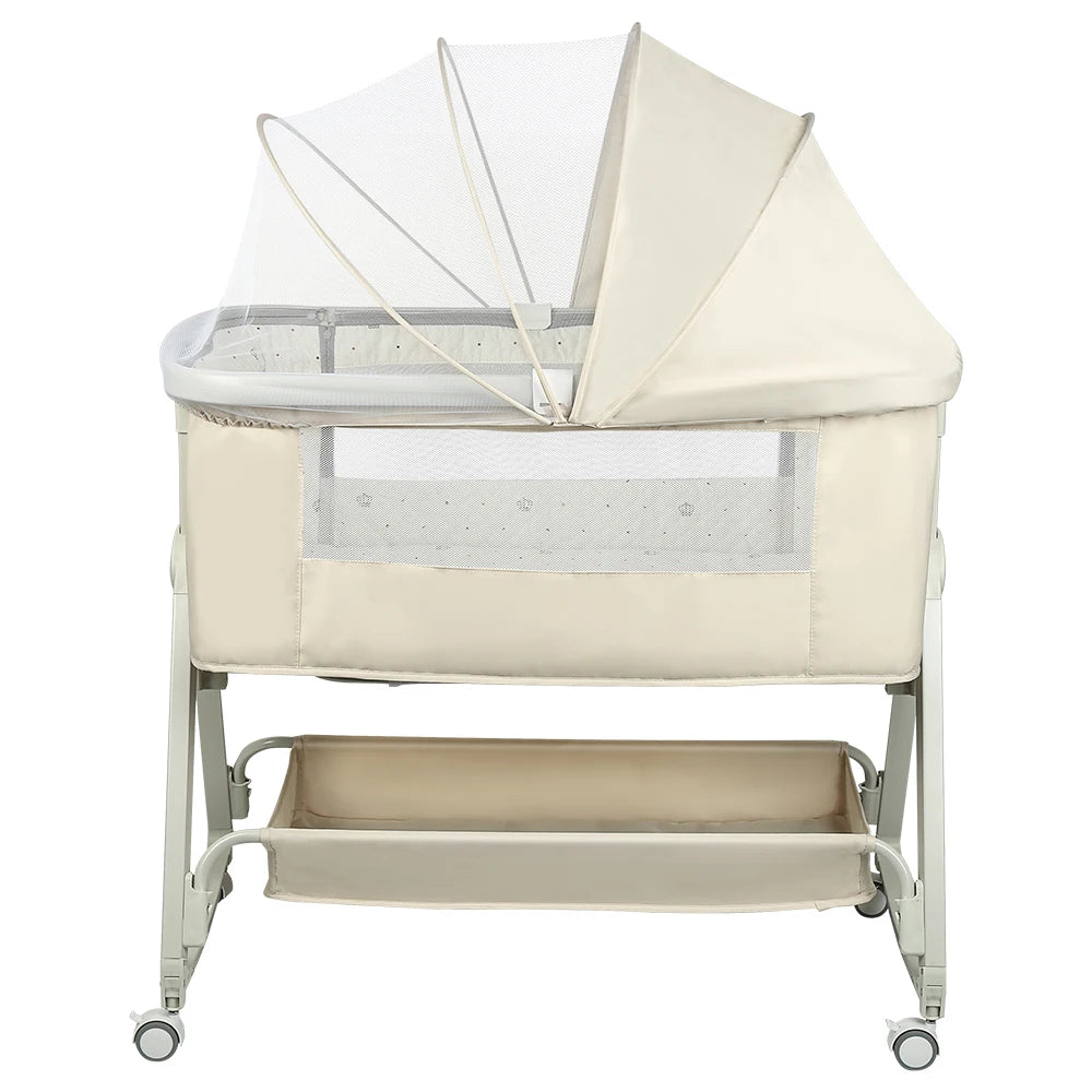 Berceau Cododo Bébé 4 en 1 - Matelas Inclus 6 Positions 0-24 Mois