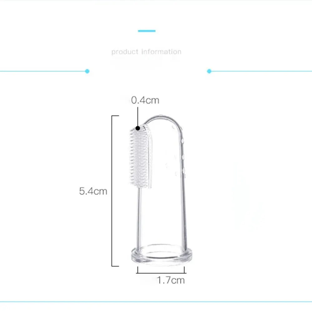 Brosse à Dent Doigt Bébé en Silicone — Nettoyage Douceur Premières Dents