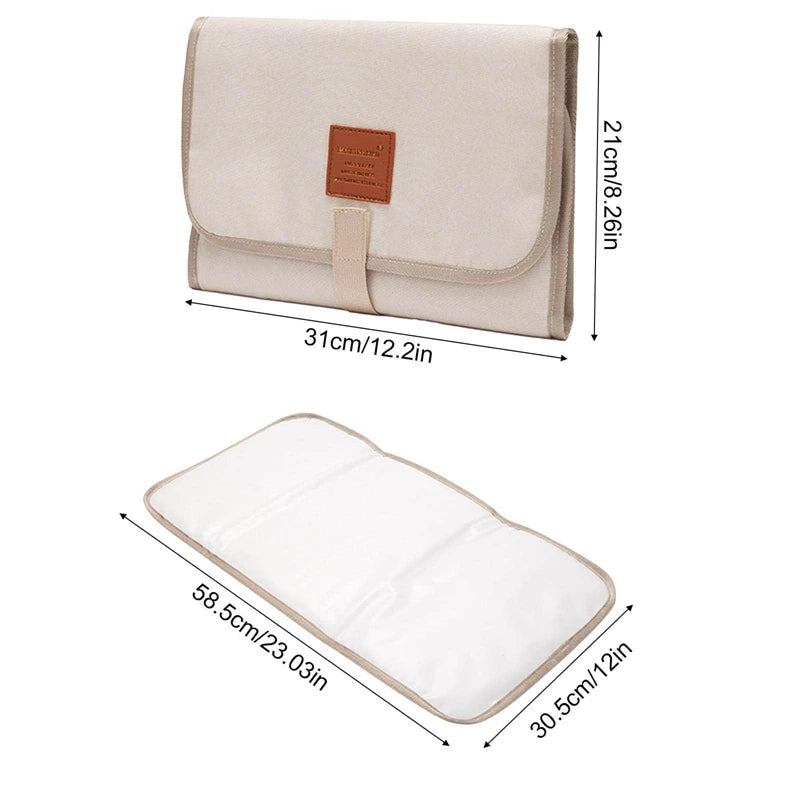 Matelas à Langer Pliable Bébé — Étanche, Portable, Nouveau-Né
