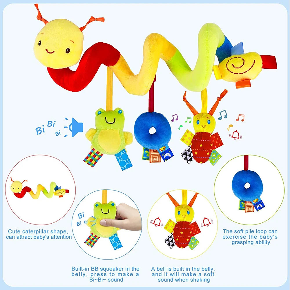 Spirale d'Activité Bébé - Jouet Musical Siège Auto & Poussette