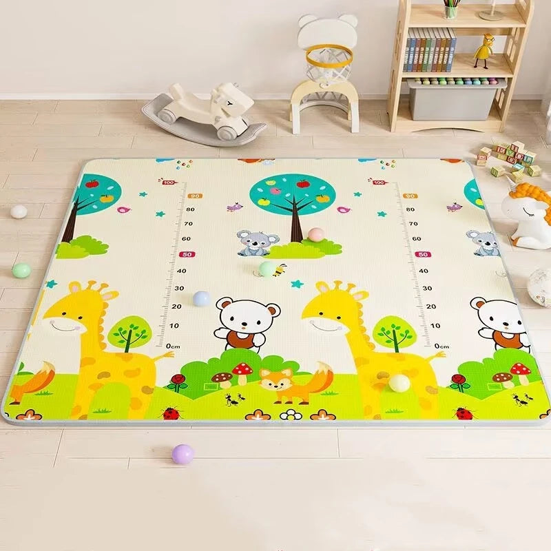 Tapis d'Éveil Épais pour Bébé – Tapis de Jeu Pliable Antidérapant, Plusieurs Tailles