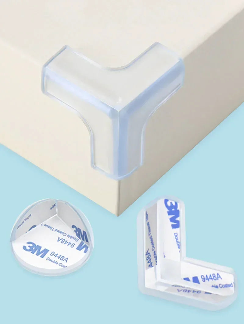 Protège-coins meubles bébé lot 4/10 pièces — Silicone transparent, anti-choc, tables & meubles