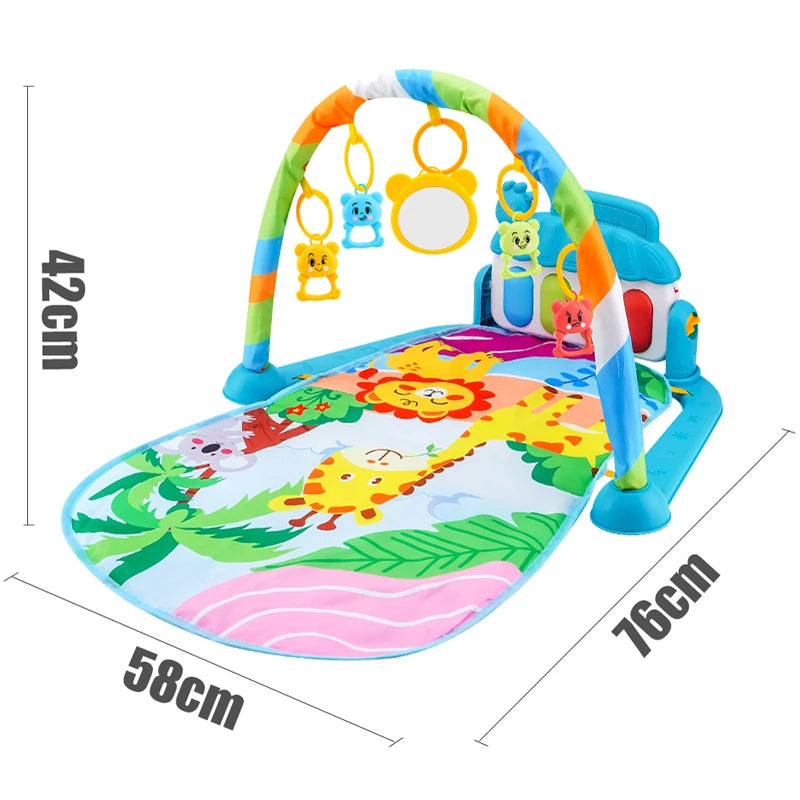 Tapis d'Éveil Musical Bébé - Arche d'Activité Piano 0-36 Mois