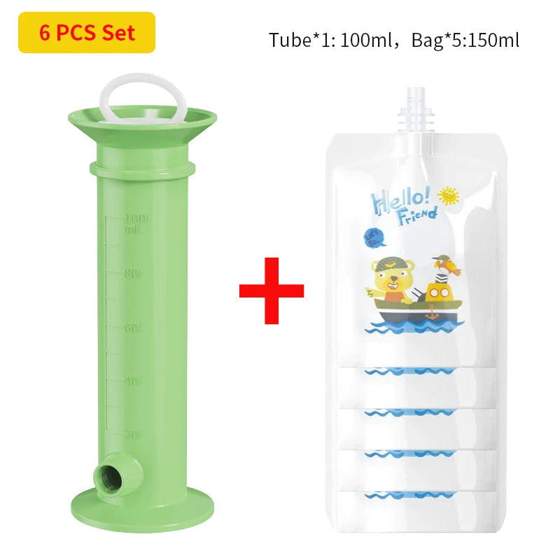 Gourde Purée Bébé Réutilisable — Poche Compote Rechargeable, Diversification Alimentaire
