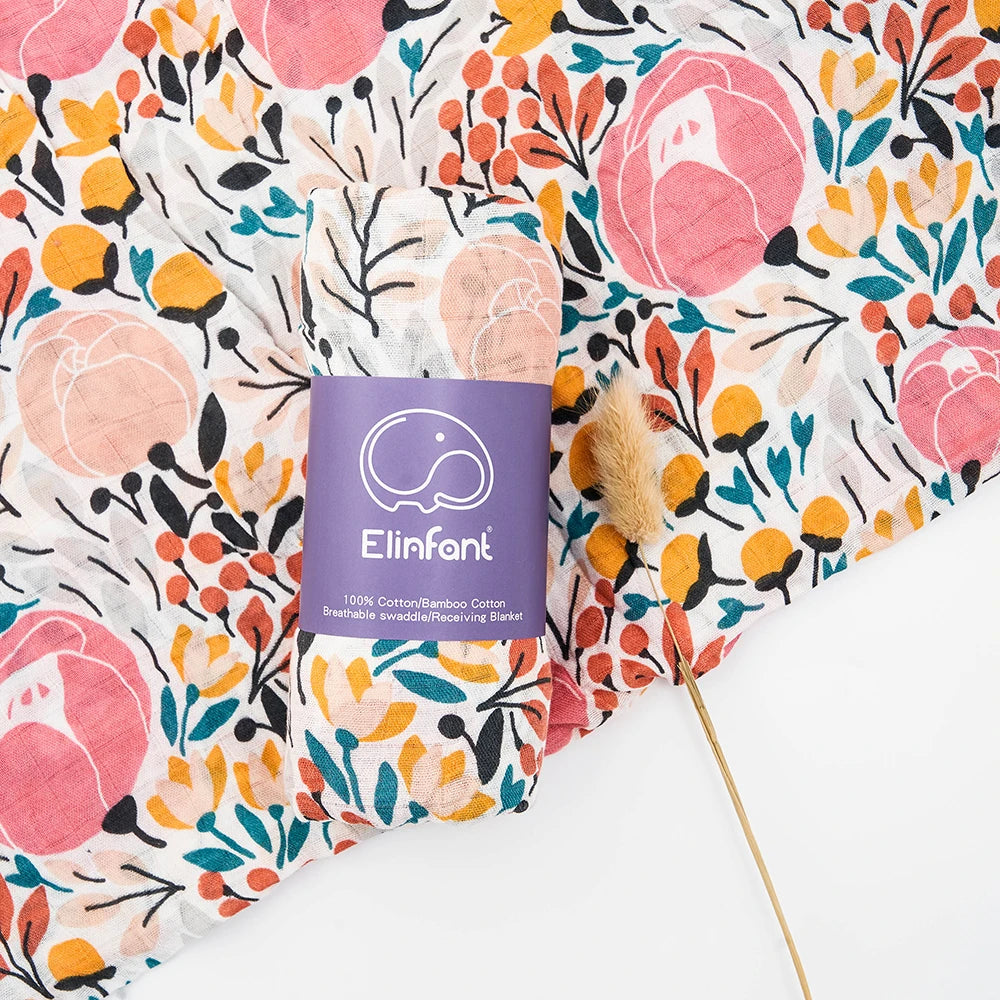 Lange Emmaillotage Bébé Coton Bambou - Couverture Douce Arc-en-Ciel