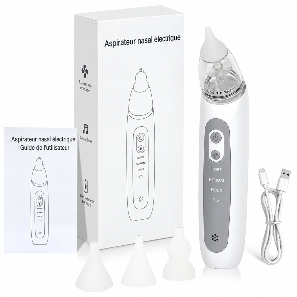 Aspirateur Nasal Électrique Bébé Rechargeable – Mouche Nez Anti-Congestion