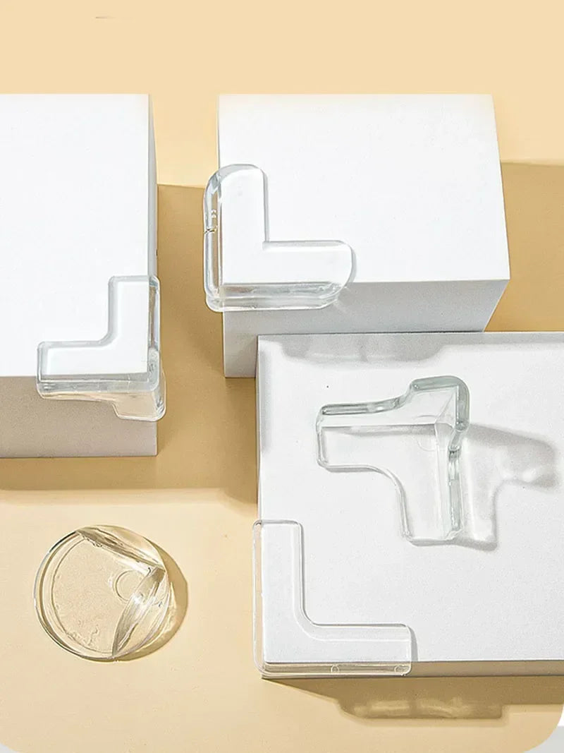 Protège-coins meubles bébé lot 4/10 pièces — Silicone transparent, anti-choc, tables & meubles