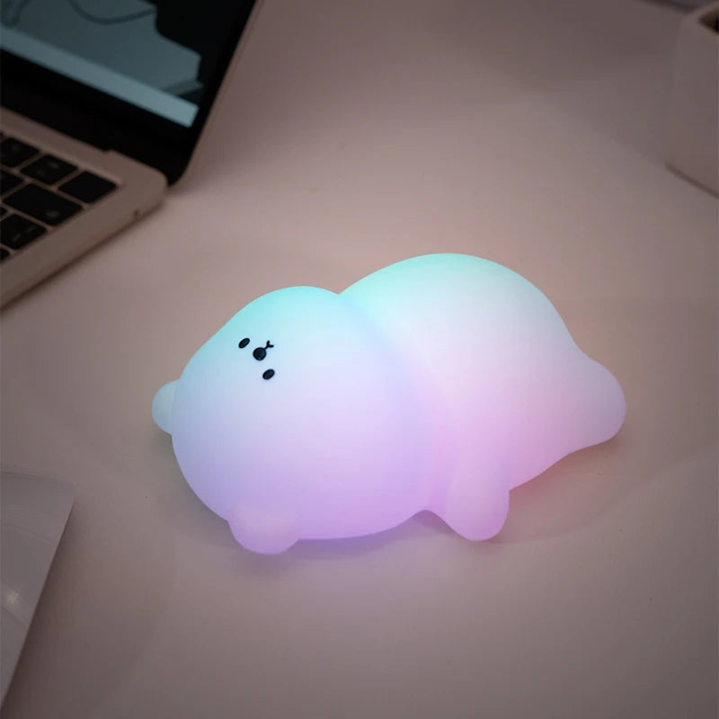 Veilleuse LED Panda Silicone - Lampe Tactile Rechargeable USB Chambre Bébé