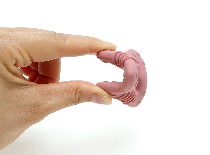 Anneau de Dentition Étoile Silicone - Set Coloris Pastel Bébé