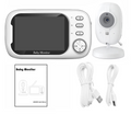 Babyphone Vidéo Sans Fil – Écran 3.5″, Vision Nocturne, Audio Bidirectionnel & Alerte Température